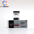 Best quality customized logo hologram 10ml vial label maker holographic labels boxes for testoid